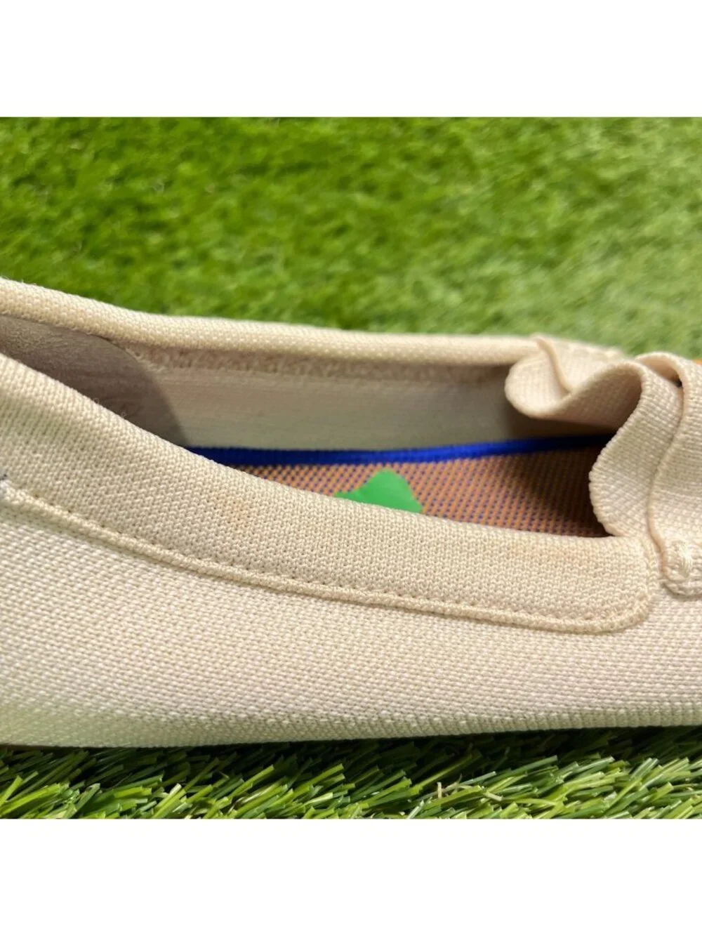 Rothy's The Driver Womens Size 7.5 Beige Casual Walking Slip-On Loafers Shoes